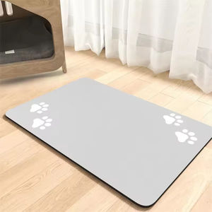 Tapis d'alimentation pour animaux de compagnie en caoutchouc imperméable, tapis pour gamelle d'eau pour chien, antidérapant, séchage rapide, pour nourriture de chat, très absorbant, séchage rapide - Ventes Flash - Product Image 4
