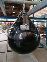 Sac de frappe de boxe de haute qualité à double usage, rempli d'eau et de sable, absorbant les chocs, pour l'entraînement en salle de sport et les arts martiaux