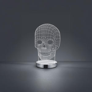 Lámpara de mesa calavera 7w regulable, ideal para decoración original y ambiente oscuro. - Product Image 1