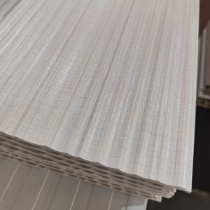 لوح حائط WPC حديث من كلوريد البولي فينيل مع إضاءة ليد تصميم صوتي وصديع للداخل والخارج وصديع للداخل والخارج - Product Image 2