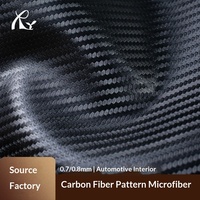 Sièges automobiles et garnitures intérieures en cuir PU et fibre de carbone pour garçons - Résistantes à l'abrasion - Épaisseur 0,7 mm