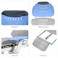 Ensemble de bureaux et chaises réglables en hauteur au design moderne pour la pause déjeuner et le repos des élèves en classe