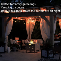 Portable Plug Fire Pit Outdoor Bonfire Firepits Pliable Métal Fer BBQ Camp Poêle Voyage Pique-Nique Cour Patio Firepit