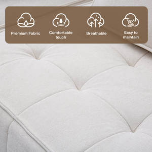 Vải hiện đại lanh màu xám chuyển đổi có thể gập lại đi văng ngủ ghế <span class=keywords><strong>futon</strong></span> Sofa giường - Product Image 6