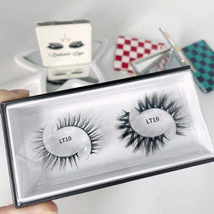 Pestañas Postizas de Estilo Natural de 13 mm, Hechas a Mano, con Logotipo Personalizado, Pestañas Cortas de Visón Sintético Natural - Product Image 2