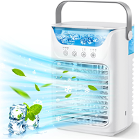 Mini climatiseur humidificateur portable USB 700 ml écologique, ventilateur de refroidissement, batterie 2000 mAh, électrique, en plastique, pour voitures, hôtels, camping-cars