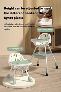 Autres articles pour bébés, nouveau design, siège rehausseur, chaise haute pour bébé 5 en 1, convertible en siège <span class=keywords><strong>3</strong></span> en 1, prix de la chaise haute pour bébé - Product Image 2