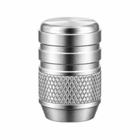 Capuchons de valve de pneu de voiture en aluminium universels, anti-poussière, avec logo personnalisé, usinage CNC, OEM acceptable