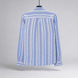 เสื้อเชิ้ตแขนยาวลำลองสีเทาอ่อนสำหรับผู้ชาย เสื้อผ้าทันสมัย สวมใส่สบาย และใช้งานได้หลากหลาย - Product Image 2