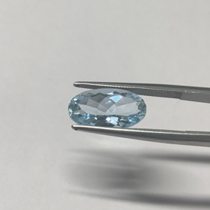 พลอยอะความารีนเบอร์ริลทรงรี 8x14 มม. สีฟ้าซานตามาเรีย พลอยหลวมทรงรี คุณภาพสูง ได้รับการรับรอง - Product Image 3