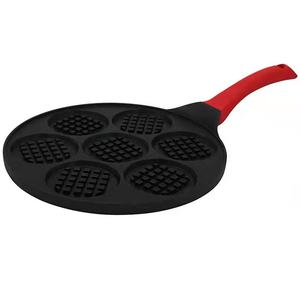 Venta caliente Die Cast Antiadherente Aluminio 7 Agujero Huevo Sartén Redondo Panqueque Hamburguesa Pastel Hornear Pan 7 Agujero Pan <span class=keywords><strong>para</strong></span> el desayuno - Product Image 5