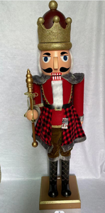 Décoration de Noël Grandeur Nature en <span class=keywords><strong>Plastique</strong></span> pour Extérieur, Casse-Noisette Rouge Animé et Musical de 160 Cm (6 Pi) - Product Image 4