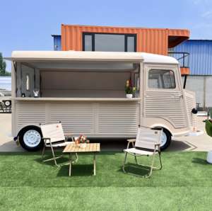 Remolque de camión de comida de entretenimiento familiar con crepé de maíz Barbe a Papa para aperitivos Hotdogs Comida rápida Asiento lateral superior - Product Image 1