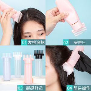 Hair Dye <b>Bottle</b> 180ml With <b>Brush</b> Applicator For Easy Application Hair Color - Product Image 3