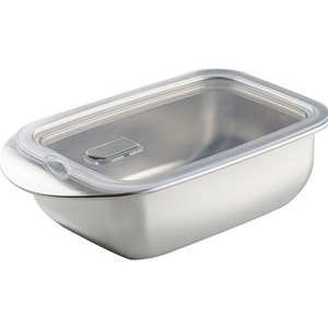 Contenedores de acero inoxidable de metal para comida, almacenamiento de comida para restaurante, congelador de cocina, Buffet, <span class=keywords><strong>caja</strong></span> de almuerzo de metal Bento - Product Image 5