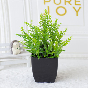 Plantes vertes artificielles <span class=keywords><strong>en</strong></span> plastique, feuilles d'<span class=keywords><strong>eucalyptus</strong></span> <span class=keywords><strong>en</strong></span> <span class=keywords><strong>pot</strong></span>, petit <span class=keywords><strong>mini</strong></span> bonsaï, plante de bureau avec <span class=keywords><strong>pot</strong></span> pour décoration intérieure - Product Image 3