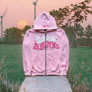 Sweat à capuche oversize noir pour homme, style streetwear Y2K, avec lettres en relief 3D personnalisées, imprimé en coton 100%, polaire écologique - Product Image 3