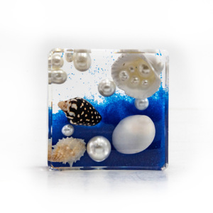 Ornamenti in resina fai da te decorazione estiva da tavolo vera stella di granchio di mare in resina fermacarte souvenir - Product Image 4