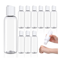3oz 4oz 5oz 6oz 8oz Shampooing Lotion Soins des cheveux 100ml Bouteilles à disque de presse en plastique PET avec bouchons à disque rabattable or argent blanc noir