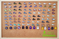 Expédition rapide, fabrication sur mesure, collection sportive, maillot de sport pour homme, badge en métal pour chaussures, baskets, épingles en émail pour souvenirs