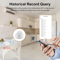 Tuya Zigbee 3.0 Sensor Gerak PIR Detektor Gerakan Manusia Kontrol Aplikasi Alarm Keamanan Bertenaga Baterai