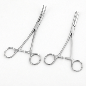 Pinces chirurgicales hémostatiques en acier inoxydable, manuelles, certifiées CE, à verrouillage, courbées et droites - Product Image 5