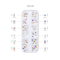 12 grilles Nail Art strass artisanat cristaux verre décorations ensemble Ab strass visage vêtements chaussures décor bricolage acrylique