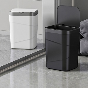 <span class=keywords><strong>Poubelle</strong></span> <span class=keywords><strong>automatique</strong></span> sans contact avec capteur de mouvement et couvercle, <span class=keywords><strong>poubelle</strong></span> intelligente à induction pour cuisine, bureau, toilettes, hôtel et usage domestique - Product Image 1