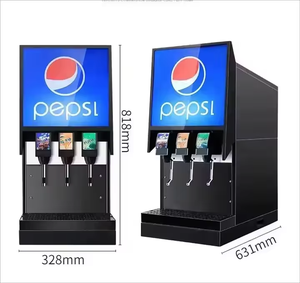Distributeur Commercial de Boissons Gazeuses Post-Mix <span class=keywords><strong>à</strong></span> 5 Robinets, <span class=keywords><strong>Fontaine</strong></span> <span class=keywords><strong>à</strong></span> Soda, Machine <span class=keywords><strong>à</strong></span> Boissons avec Réfrigération 220V - Product Image 4