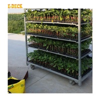 Chariot à roulettes pour plantes CC, stockage pour pépinière, Transport de fleurs