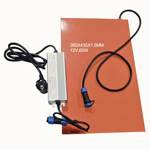 Couverture chauffante 12v 60w 265x435x1.5mm pour la livraison de nourriture, tapis chauffant pour la nourriture, petit chauffe-pizza, boîte de <span class=keywords><strong>moto</strong></span> - Product Image 3