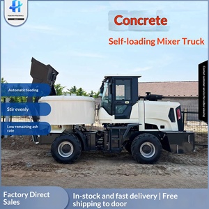 Camión Mezclador de Concreto de Cuatro Ruedas, Camión Mezclador de Concreto para Construcción de Obras, Mezclador Móvil de Concreto y Transporte - Product Image 1
