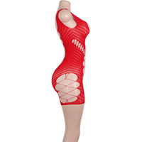 Ensemble short en maille dentelle rouge exotique sans manches pour scène de danse body danseur de pôle de danse tenues pour filles en diamant de cristal