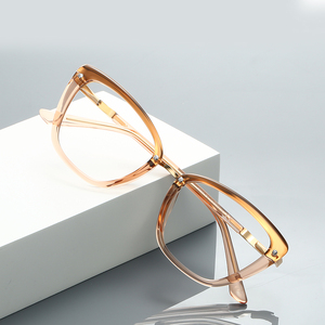 Chất lượng cao TR90 của phụ nữ chống ánh sáng màu xanh Kính mắt khung kim loại mới thiết kế cho tất cả các loại khuôn mặt - Product Image 1