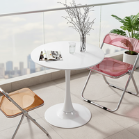 Ensemble de table et chaises de réception traditionnelles pour réunion, négociation, salon, mobilier de maison, en bois, design tulipe