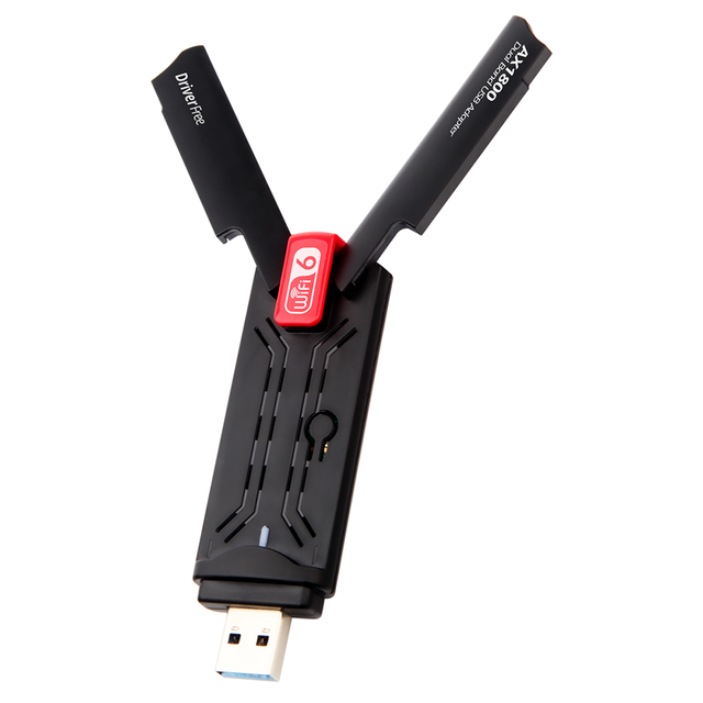 NKIWI Mini 5G WiFi6 AX1800 USB3.0 External Dual Band Wireless Adapter for Desktop/Laptop in Stock