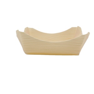 Bateau à sushi <span class=keywords><strong>en</strong></span> bois jetable Feuille de bois Bateau Sushi Apéritif Plats Plats <span class=keywords><strong>en</strong></span> vente - Product Image 4