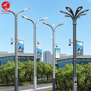 Palo Intelligente per <span class=keywords><strong>Illuminazione</strong></span> Stradale da Esterno di Alta Qualità con Sistema IoT Cloud, Schermo LED e Telecamera CCTV per Smart City - Product Image 3