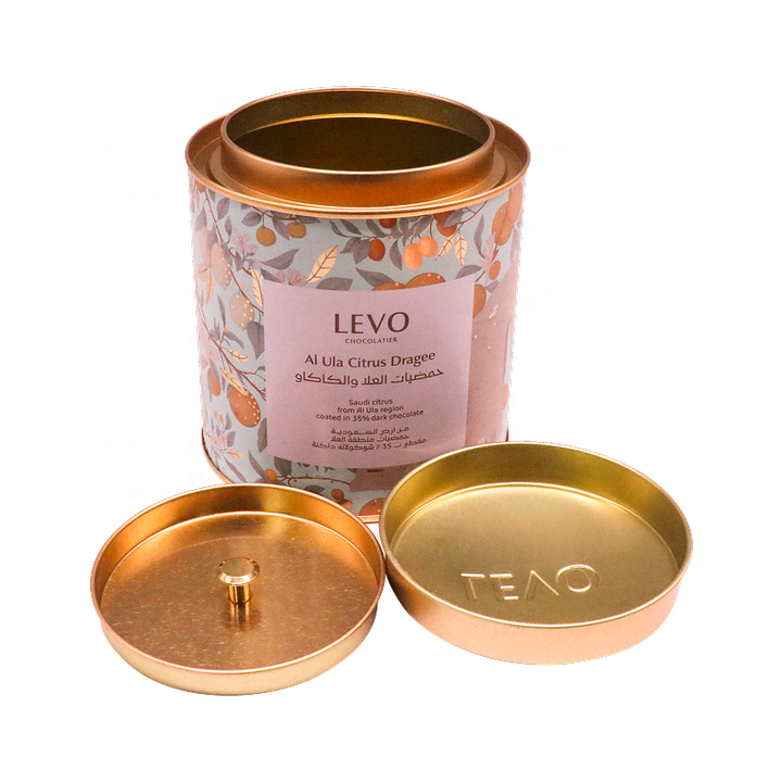 Rose Gold Small Tin Can Airtight Sugar Storage Tin Case Canister Inner ...