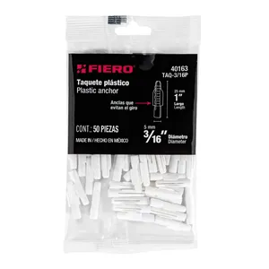 Padrone con 216 unità borsa con 50 tappi di plastica 3/16 ', feroce - Product Image 4
