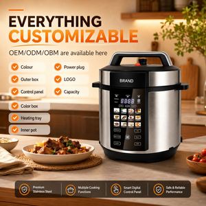 Cuisinière à pression numérique multifonctionnelle intelligente et durable en acier inoxydable de 6 L, grande capacité, 12 fonctions en 1, LED, pour la maison - Product Image 5