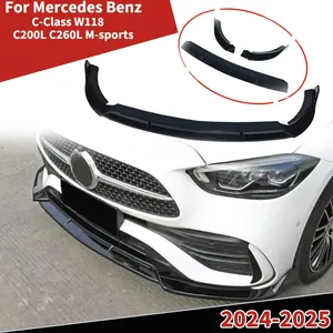 ลิ้นกันชนหน้าสำหรับ Mercedes Benz C-Class W118 C200L C260L M-sports 2024-2025 ชุดแต่งสปอยเลอร์ดิฟฟิวเซอร์ใบมีดต่ำ - Product Image 1