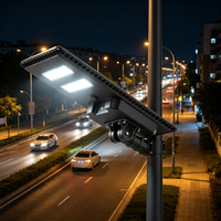 Projecteur LED solaire industriel 40W haute puissance pour parking, éclairage extérieur IP67 avec capteur de mouvement intelligent