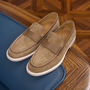Mocasines de Cuero y Gamuza Más Vendidos, Zapatos Impermeables de Lujo para Hombre con un Moderno Diseño Casual con Apariencia de Terciopelo, Transpirables - Product Image 1