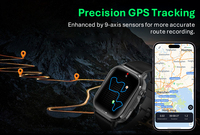 Prix d'usine VALDUS Montre connectée personnalisée avec logo ODM/OEM, électronique, AMOLED, ECG, surveillance de la fréquence cardiaque, IP68, CARDIGO, GPS