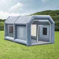 Grande cabine de pulvérisation gonflable extérieure pour gros camion 9m x 5m à vendre