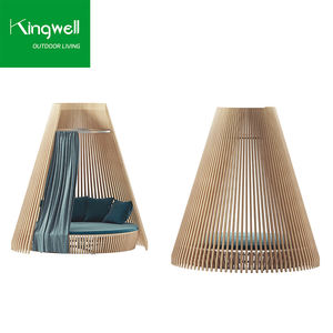 लक्जरी टेक लकड़ी छत गार्डन आउटडोर फर्नीचर पूल चेज़ लाउंज कुर्सियां और होटल और समुद्र तट के लिए दिन धूप - Product Image 5