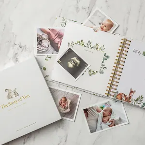 OVO Printing A Milestone Book to Record Every Event from Birth to Age 5 Gender Neutral Baby Journal Scrapbook Photo Album
