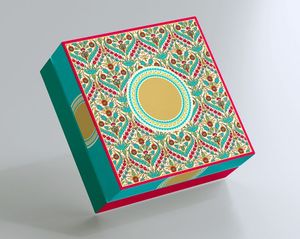 Boîte à couvercle à base pliante de luxe de haute qualité avec doublure logo d'arrivée personnalisé matériaux recyclés pour emballage de chaussettes de vêtement cadeau - Product Image 3