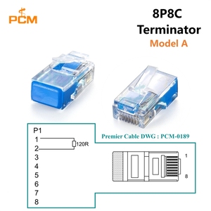 Résistance de terminaison 120 Ohms RJ9 RJ10 4P4C <span class=keywords><strong>RJ11</strong></span> 6P4C RJ12 6P6C RJ45 8P8C Terminateur DMX CANBus RS485 Modbus Condensateur Électrique - Product Image 4